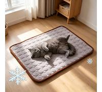 Générique Tapis Rafraichissant Chien Chat, 2026 New Résistant Tapis Rafraichissant pour Chien Soie Glacée Respirant, Durable Ice Silk Pet Cooling Mats pour Animaux en Eté