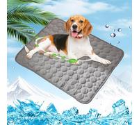 Générique Tapis Rafraîchissant Chien Chat Portable Auto-refroidissant Plus Durable, Tapis Rafraichissant Animaux de Compagnie Lavable (Gray, XS-40x30cm)
