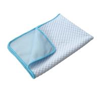 Générique Tapis rafraîchissant d'été - Auto-refroidissant - sans Gel - pour Chiens et Chats - Idéal pour la Maison, la Voiture et Les Voyages - Bleu - Taille XL - 100 x 70 cm