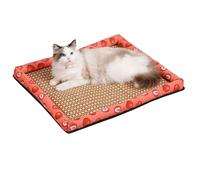 Générique Tapis Rafraîchissant pour Animaux,Niche pour Animaux Anti-Chaleur | Nid Carré en Rotin Résistant à la Chaleur Lavable 50x40 cm pour Éducation en Caisse et Voyages