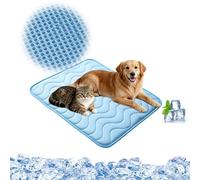 Générique Tapis Rafraîchissant pour Chien, Coussin de Refroidissement sans Gel ni Électricité, Tapis Soie Glacée Lavable Respirant Anti-Chaleur pour Animaux