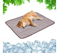 Générique Tapis Rafraîchissant pour Chien, Coussin de Refroidissement sans Gel ni Électricité, Tapis Soie Glacée Lavable Respirant Anti-Chaleur pour Animaux