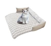 Générique Tapis Rafraîchissant pour Chien | Tapis de Lit Rond pour Été - Coussin Respirant Antidérapant Confortable pour Maison Canin Chatière Intérieur Canapé Cage