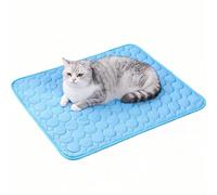 Générique Tapis Rafraichissant pour Chiens Et Chats, Fresh Pad pour Chien, Chat Coussin Chien Anti Chaleur, Matelas Réfrigérant Animaux, Portable, Lavable, Anti-Morsures (Bleu, XXL)