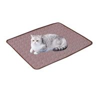 Générique Tapis Rafraichissant pour Chiens Et Chats, Fresh Pad pour Chien, Chat Coussin Chien Anti Chaleur, Matelas Réfrigérant Animaux, Portable, Lavable, Anti-Morsures (Marron, L)