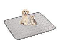 Générique Tapis Rafraichissant pour Chiens Et Chats, Fresh Pad pour Chien, Chat Coussin Chien Anti Chaleur, Matelas Réfrigérant Animaux, Portable, Lavable, Anti-Morsures (Gris, XXL)