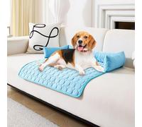 Générique Tapis rafraîchissant pour Chiens et Chats, Lit Froid pour Animaux de Compagnie, Idéal pour Canapé, Panier ou Cage, Refroidissement sans Eau, Lavable, pour Été et Canicule (Bleu-a)