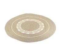 Générique Tapis Rond diamètre de 120cm en Fibre Naturelle Jonc de Mer Couleur écru Ficelle Décoration Bohème
