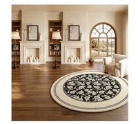 Générique Tapis Ronds Haut de Gamme pour Le Salon,100CM Coussins de Table Basse et canapé de Style Luxueux et léger, Tapis Doux, antidérapant et résistant à l'usure pour la Chambre