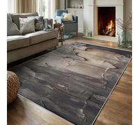 Générique Tapis Rustique Gris Salon 160x230 Lavable Motif Bois Taupe 3D Tapis Deco Chambre Fille Ado Adulte Interieur Moquette Chambre Descente De Lit Carpet Antidérapant Poil Court, FD7230