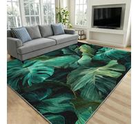 Générique Tapis Salon 140x200 Motif Feuille de Monstera Tapis Chambre
