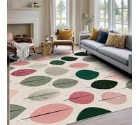 Générique Tapis Salon 150x200 Motif Japonais Fleurs de Cerisier, Tapis Imprimé Aquarelle Oriental, Lavable Antidérapant, Decoration Chambre Maison, Poil Ras, Doux O233