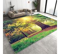 Générique Tapis Salon 3D Impression Automne Forêt Doux Lavables Antidérapant Carpet Grand Arbre Tapis Chambre Decoration Moquette pour Salle à Manger Porche Teppich de Salon 50x80 cm D-798
