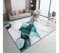 Générique Tapis Salon 60 x 90 cm, Tapis Imprimé Style Minimaliste Abstrait Lignes - Lavable AntidéRapant Decoration Chambre Maison Poil Ras DéCoration De Chambre à Coucher EsthéTique Blanc