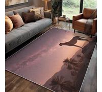 Générique Tapis Salon 80x150 cm Léopard, Tapis Imprimé Guépard, pour Chambre à Coucher, Descente de Lit, Moquette Decoration Interieur, Lavable, Poil Ras, Antidérapant A(129)