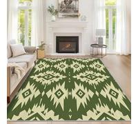 Générique Tapis Salon Amérindien, Tapis Sud-Ouest Aztèque, Poils Antidérapant Courts Doux Moquette pour Salon Chambre Bureau pour Un Nettoyage Facile 200x290 cm P-&8