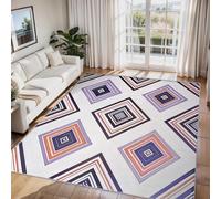 Générique Tapis Salon Amérindien, Tapis Sud-Ouest, Poils Antidérapant Courts Doux Moquette pour Salon Chambre Bureau pour Un Nettoyage Facile 160 x 230 cm P-&4