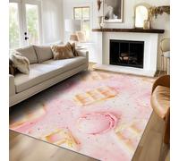 Générique Tapis Salon Biscuit a la Crème Glacée 80x150 cm, Tapis Fille Mignon pour Chambre, Moquette Antidérapant Lavable à Poils Ras, Paillasson Décor à La Maison C13