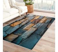 Générique Tapis Salon Brique 3D, Tapis Brique Rustique, Poils Antidérapant Courts Doux Moquette pour Salon Chambre Bureau pour Un Nettoyage Facile 240 x 340 cm P-&93