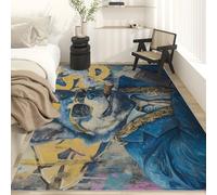 Générique Tapis Salon Chien Cool Paillasson Interieur Entree Animaux Abstrait 50x80 cm, Moquette de Sol Doux et Antiderapant à Poils Courts, Tapis Sol Décor à La Maison C&J45
