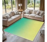 Générique Tapis Salon Dégradé Paillasson Interieur Entree Ombre Vert Jaune 40x60 cm, Moquette de Sol Doux et Antiderapant à Poils Courts, Tapis Sol Décor à La Maison C18