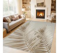 Générique Tapis Salon Feuilles de Palmier, Tapis Plante Tropicale, Poils Antidérapant Courts Doux Moquette pour Salon Chambre Bureau pour Un Nettoyage Facile 200x290 cm P-&77