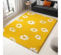 Générique Tapis Salon Fleurs Chrysanthèmes 180x240cm Tapis de Lavable Antidérapant Moderne, Poils Ras Super Doux, Moquette Décorer pour Chambre Salle à Manger et Cuisine