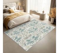 Générique Tapis Salon Floral Vintage, Tapis William Morris, Poils Antidérapant Courts Doux Moquette pour Salon Chambre Bureau pour Un Nettoyage Facile 200 x 300 cm P-&126
