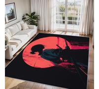 Générique Tapis Salon Geisha Japonaise, Tapis Chambre Oriental Asiatique, Doux Flanelle Poil Court 60x110 cm - Lavable Antidérapant Paillasson H-76