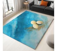 Générique Tapis Salon Impression 3D Coquillages De Plage 60x120 cm Tapis Poils Courts Antidérapant Lavables, pour Chambre, Cuisine, Salle à Manger, Bureau