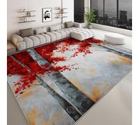 Générique Tapis Salon imprimé Caricature 60 x 90 cm, Tapis Chambre d'enfants Lavable - Coureur Chambre Plantes Arbres Automne Feuilles pour Salle à Manger Bureau Coureur antidérapant Salle à Manger