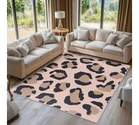 Générique Tapis Salon Imprimé Léopard, Tapis Guépard Léopard, Poils Antidérapant Courts Doux Moquette pour Salon Chambre Bureau pour Un Nettoyage Facile 160 x 230 cm P-&97