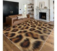 Générique Tapis Salon Imprimé Léopard, Tapis Imprimé Guépard, Poils Antidérapant Courts Doux Moquette pour Salon Chambre Bureau pour Un Nettoyage Facile 240 x 340 cm P-&78