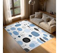 Générique Tapis Salon Milieu du Siècle, Tapis Géométrique Abstrait, Poils Antidérapant Courts Doux Moquette pour Salon Chambre Bureau pour Un Nettoyage Facile 200 x 300 cm P-&56