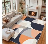 Générique Tapis Salon Milieu du Siècle, Tapis Géométrique Moderne, Poils Antidérapant Courts Doux Moquette pour Salon Chambre Bureau pour Un Nettoyage Facile 200x290 cm P-&36