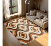 Générique Tapis Salon Moderne du Milieu du Siècle, Tapis Rétro Années 60 Années 70, Poils Antidérapant Courts Doux Moquette pour Salon Chambre Bureau pour Un Nettoyage Facile 160 x 230 cm P-&46