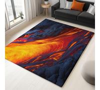 Générique Tapis Salon Moderne Roches Volcaniques 160x230 cm Tapis Poil Ras Doux Lavable Antidérapant pour Chambre, Salle à Manger, Bureau, Porche Décorer
