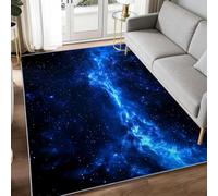Générique Tapis Salon Nébuleuse Galaxie Ciel étoilé Étoiles Modèle 80 x 120 cm Lavable en Machine Super Doux et Antidérapant Tapis Décoratif Salon Doux Poil Court pour Chambre Adulte, Salle à Manger