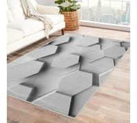 Générique Tapis Salon Nid d'abeille 3D, Tapis Hexagone Géométrique, Poils Antidérapant Courts Doux Moquette pour Salon Chambre Bureau pour Un Nettoyage Facile 200 x 300 cm P-&93