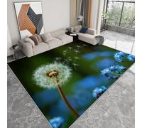 Générique Tapis Salon Pissenlit Paysage Naturel Modèle 160 x 230 cm Lavable en Machine Super Doux et Antidérapant Tapis Décoratif Salon Doux Poil Court pour Chambre Adulte, Salle à Manger