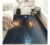 Générique Tapis Salon Pyramide Fantastique Paillasson Interieur Entree Architecture Fantastique 50x80 cm, Moquette de Sol Doux et Antiderapant à Poils Courts, Tapis Sol Décor à La Maison C&J44