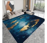 Générique Tapis Salon Résistante à la Tache Paysage Marin Île Nature, Tapis de décoration Chambre Moquette Doux Antidérapant pour Chambre d'enfant Bureau à Domicile, 140 x 200 cm