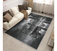 Générique Tapis Salon Scène Nocturne, Tapis New York Manhattan, Poils Antidérapant Courts Doux Moquette pour Salon Chambre Bureau pour Un Nettoyage Facile 180 x 240 cm P-&104