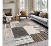 Générique Tapis Salon Tribal Patchwork 150x200, Decoration de Chambre Motif Géométrique Ethnique, Tapis Lavable en Machine, Doux Antidérapant Poil Ras Grand Carpet KV220