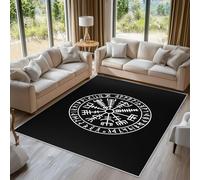 Générique Tapis Salon Viking 200x300 cm, Tapis Symbole Mystérieux pour Chambre, Moquette Antidérapant Lavable à Poils Ras, Paillasson Décor à La Maison C21
