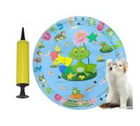 Générique Tapis Sensoriel à Eau pour Chat,Tapis Rempli d'eau pour Chat - avec Pompe Gonflable PVC Anti-Fuide Rafraichissant pour Chiens et Chats | pour Animaux Maison Chiens Jeux Intérieur Extérieur