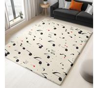 Générique Tapis Simple Rétro Note De Musique Imprimé 40x60 cm, Beige Entretien Facile Intérieur Moquette - Doux Lavable Antitache Ne Perd Pas Ses Poils pour Salon Chambre d'enfant