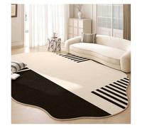 Générique Tapis Sol De Forme Irrégulière, Tapis en Polypropylène Ultra-Doux, Lavable, Pliable Et Antidérapant for La Décoration du Salon, De La Salle À Manger Chambre(80x200cm)