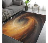 Générique Tapis Tourbillon, Grand Tapis Salon 120x170 Univers Spirale Carpette Chambre, Flanelle Poil Ras Moelleux - Antidérapa Lavable en Machine H-11