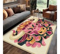 Générique Tapis Vache Salon 200x300 cm Motif Asiatique Chinois Japonais Animaux, Tapis Lavable Antidérapant Doux Poil Court, Decoration Chambre Descente De Lit Carpet, j1d5540